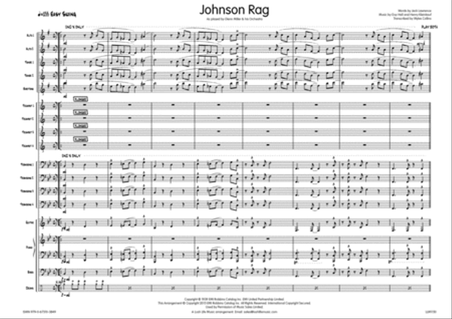 Johnson Rag Big Band scores gallery preview page 2