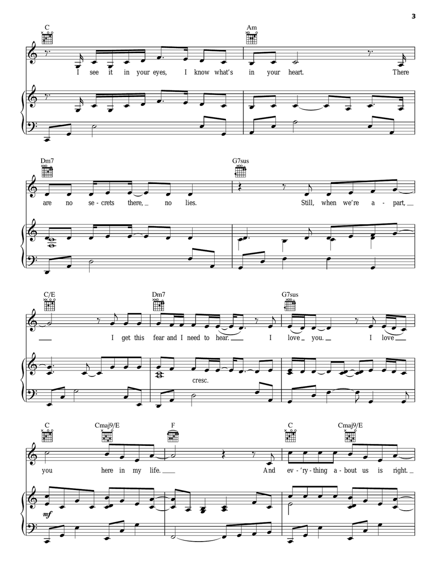 Three Little Words Three Little Words Guitar scores gallery preview page 3