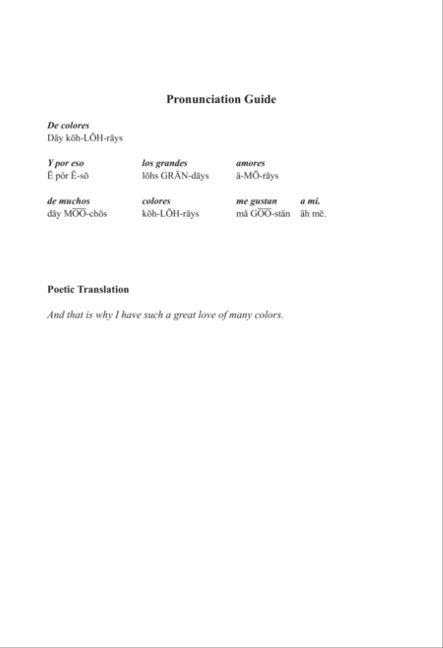 De Colores De Colores 3-Part scores gallery preview page 3