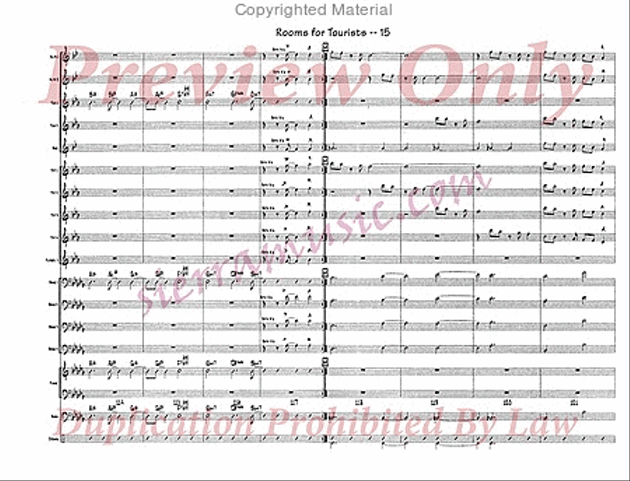 Rooms For Tourists Rooms For Tourists Jazz Ensemble scores gallery preview page 16