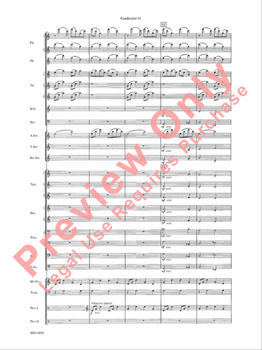 Chant Rituals Chant Rituals Concert Band scores gallery preview page 14