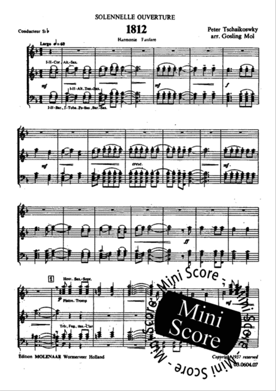 Ouverture 1812 (Solenelle) Concert Band scores gallery preview page 5