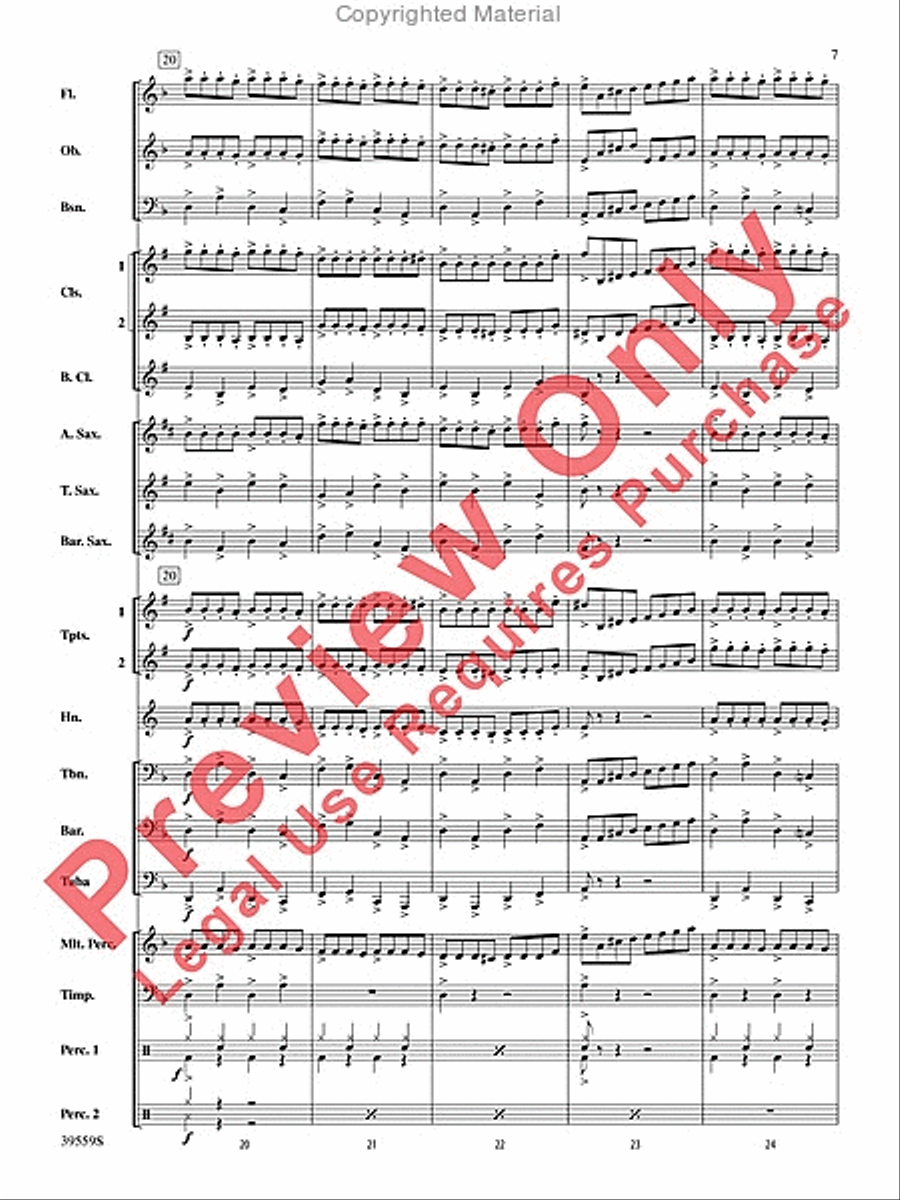 Wizards in Winter Concert Band scores gallery preview page 7