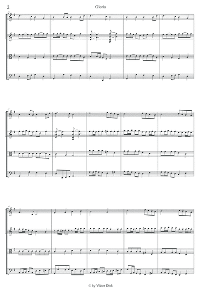 Gloria in Excelsis Deo (String Quartet)