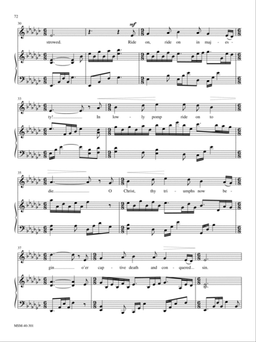Ride On, Ride On in Majesty Voice Solo scores gallery preview page 4