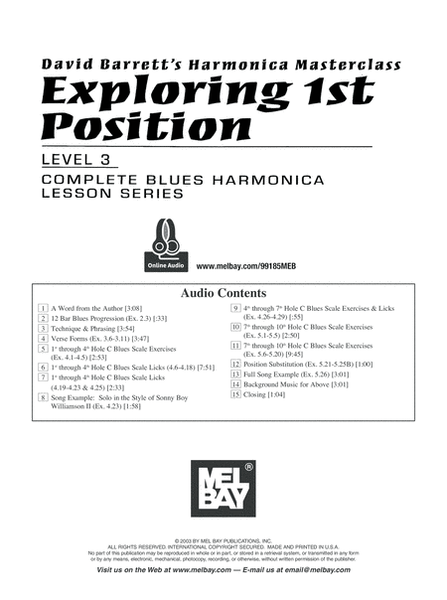 Exploring 1st Position, Level 3-Complete Blues Harmonica Lesson Series image number null