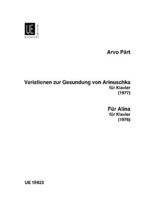 Variationen Zur Gesundung Von Arinuschka; fur Alina