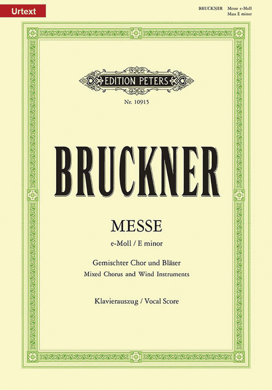 Mass in E minor WAB 27 (2nd Version, 1882) (Vocal Score)