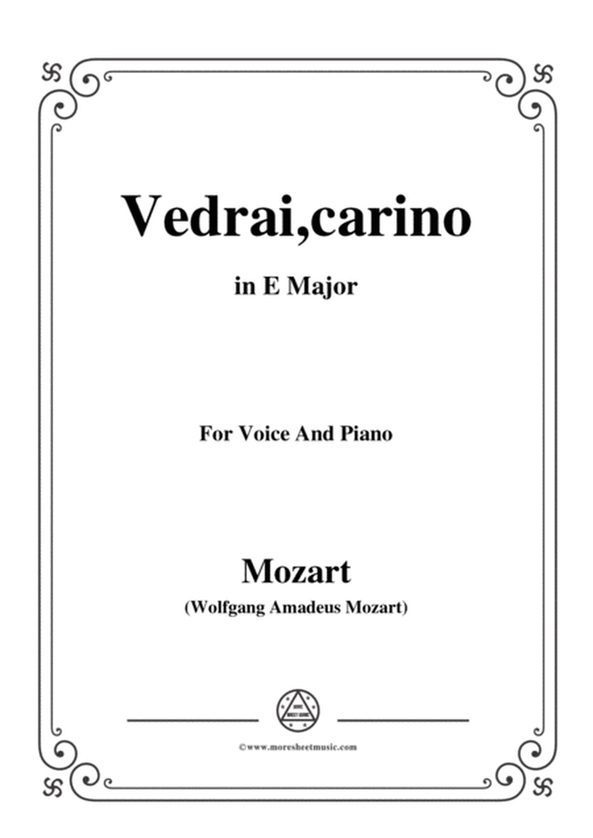 Mozart-Vedrai,carino,in E Major,for Voice and Piano image number null
