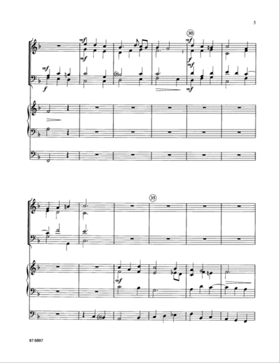 Three Hymns of Praise for Easter Trombone scores gallery preview page 4