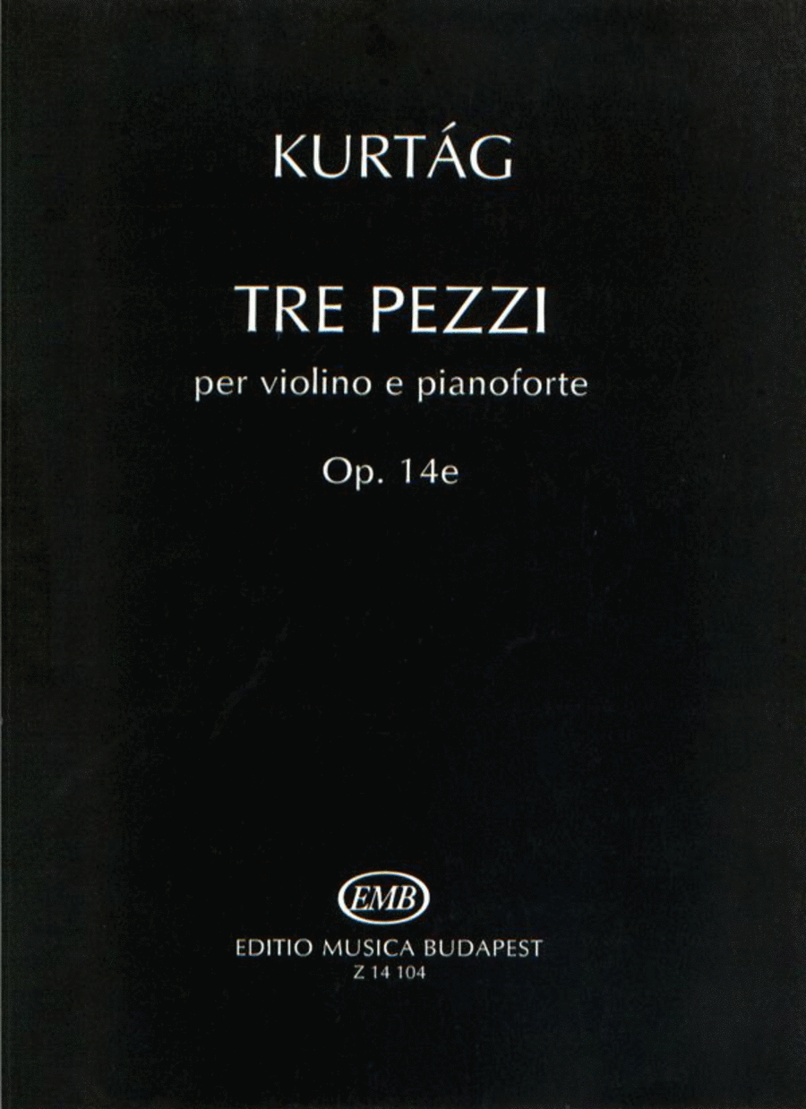 Tre pezzi op. 14e per violino e pianoforte Violin Solo scores gallery preview page 1