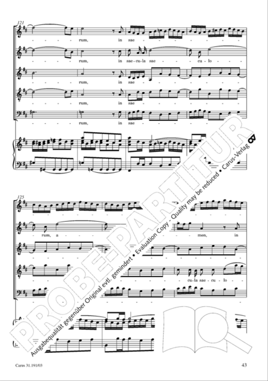 Gloria in excelsis Deo SSATB scores gallery preview page 44