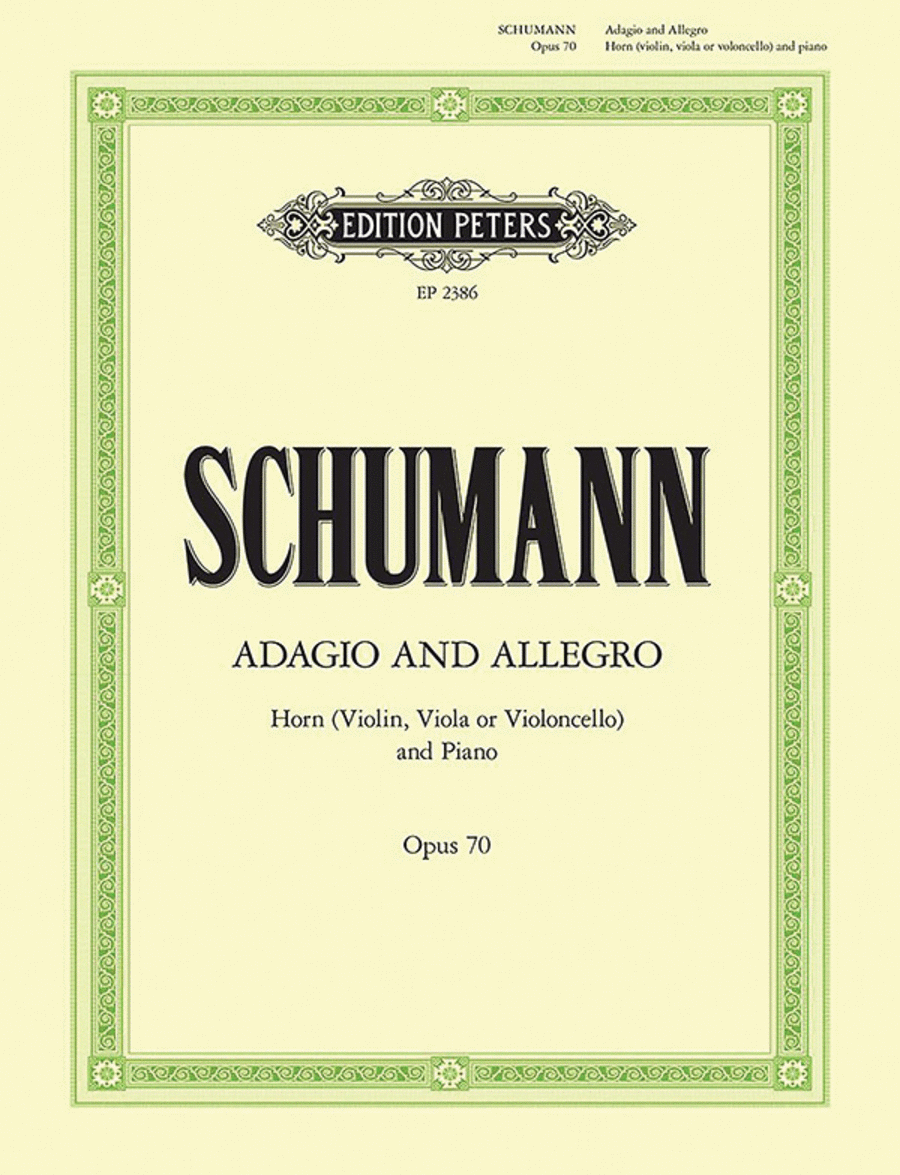 Adagio and Allegro for Horn and Piano Horn scores gallery preview page 1