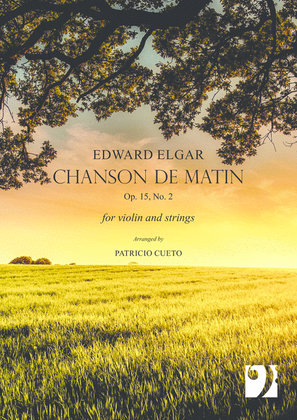 Book cover for Chanson de matin - for Violin and string orchestra