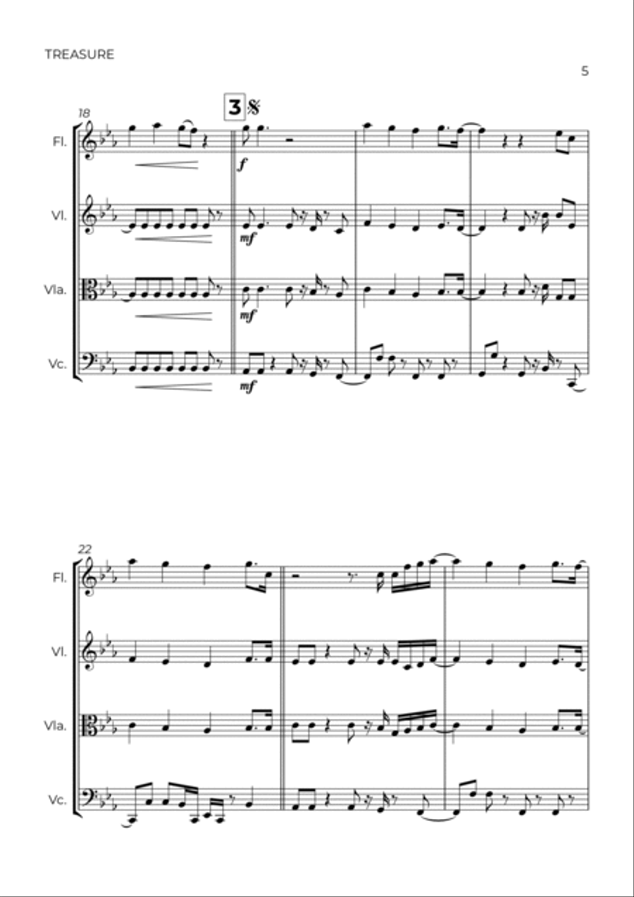Treasure Treasure Flute scores gallery preview page 5