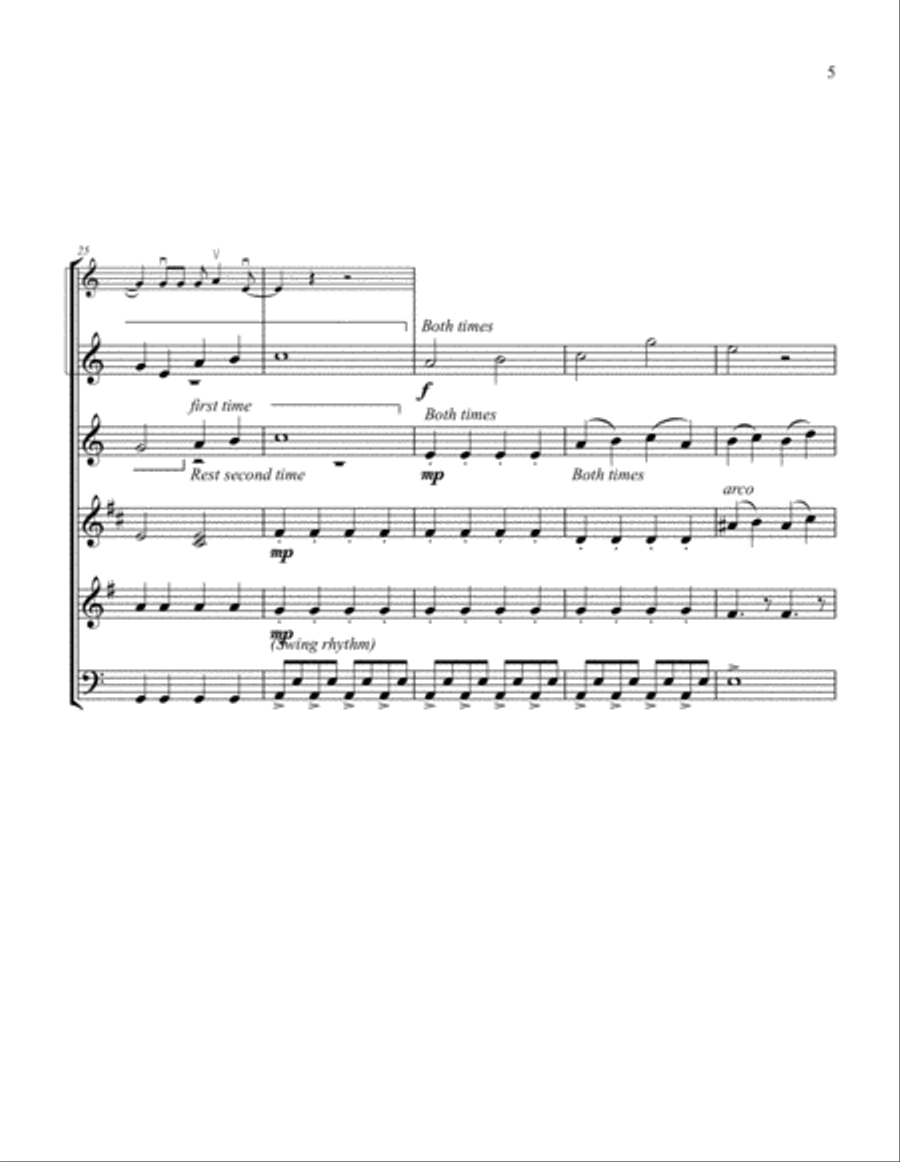 When I'm Sixty-Four Woodwind Quintet scores gallery preview page 5