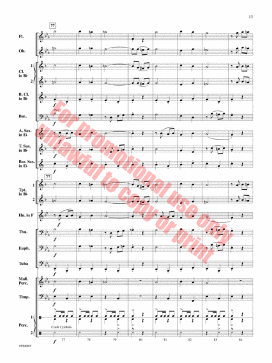 Generosity Concert Band scores gallery preview page 14