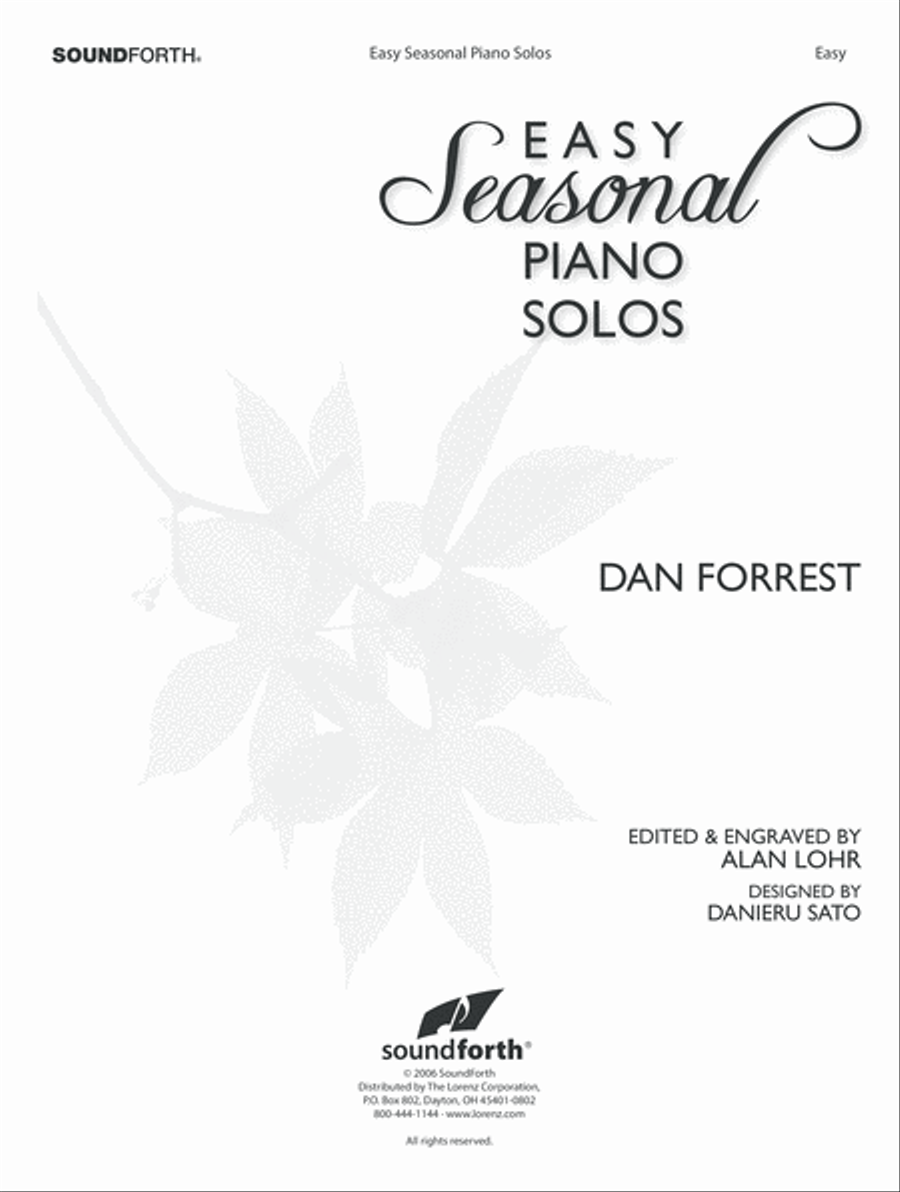 Easy Seasonal Piano Solos Easy Piano scores gallery preview page 1
