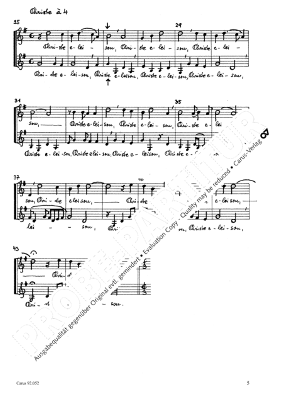 Missa canonica 4-Part scores gallery preview page 6