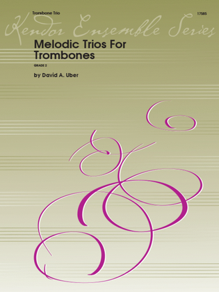 Book cover for Melodic Trios For Trombones