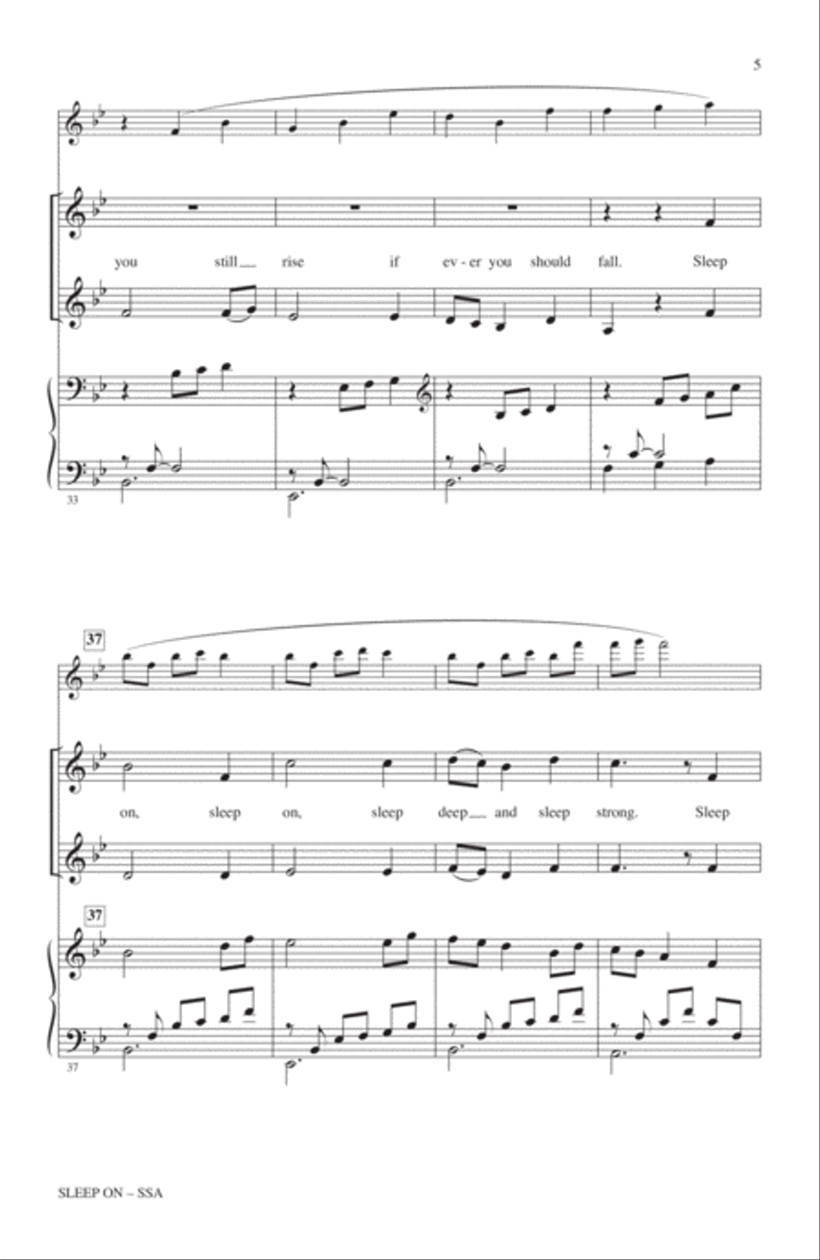Sleep On Sleep On SSA scores gallery preview page 4