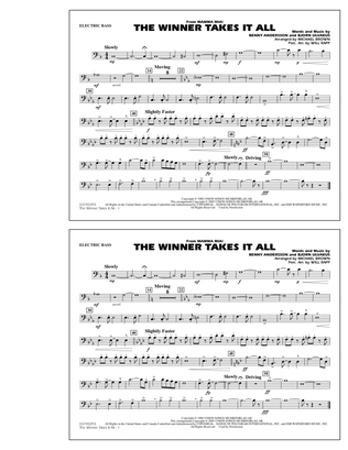 Book cover for The Winner Takes It All (from "Mamma Mia!") - Electric Bass