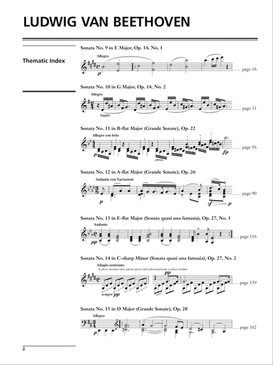 Beethoven -- Piano Sonatas, Volume 2 Piano Solo scores gallery preview page 2