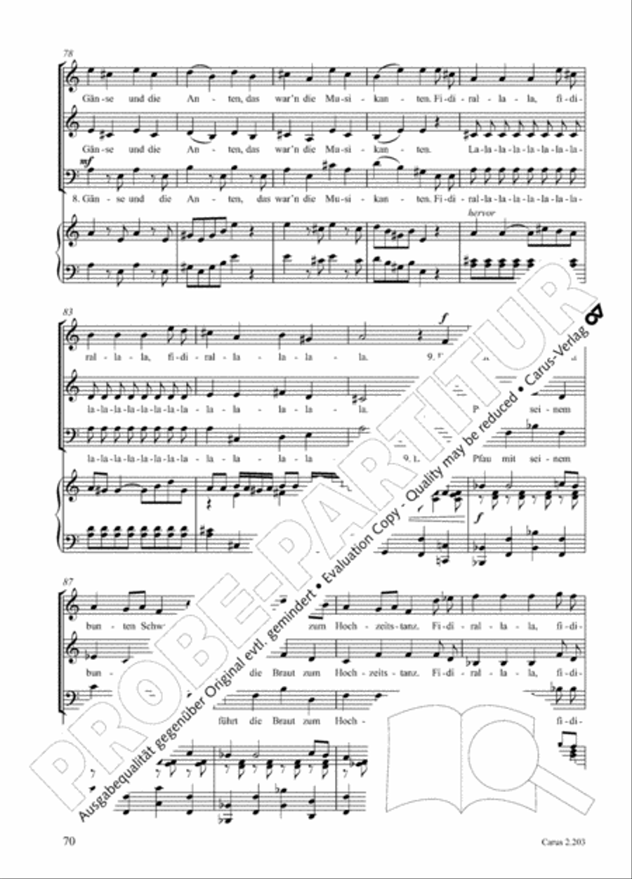 Loreley. Folk songs for choir (Loreley. Volkslieder fur Chor) Choir scores gallery preview page 77