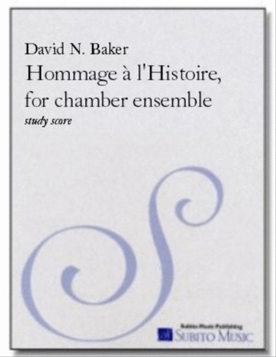 Hommage à l'Histoire Clarinet scores gallery preview page 1