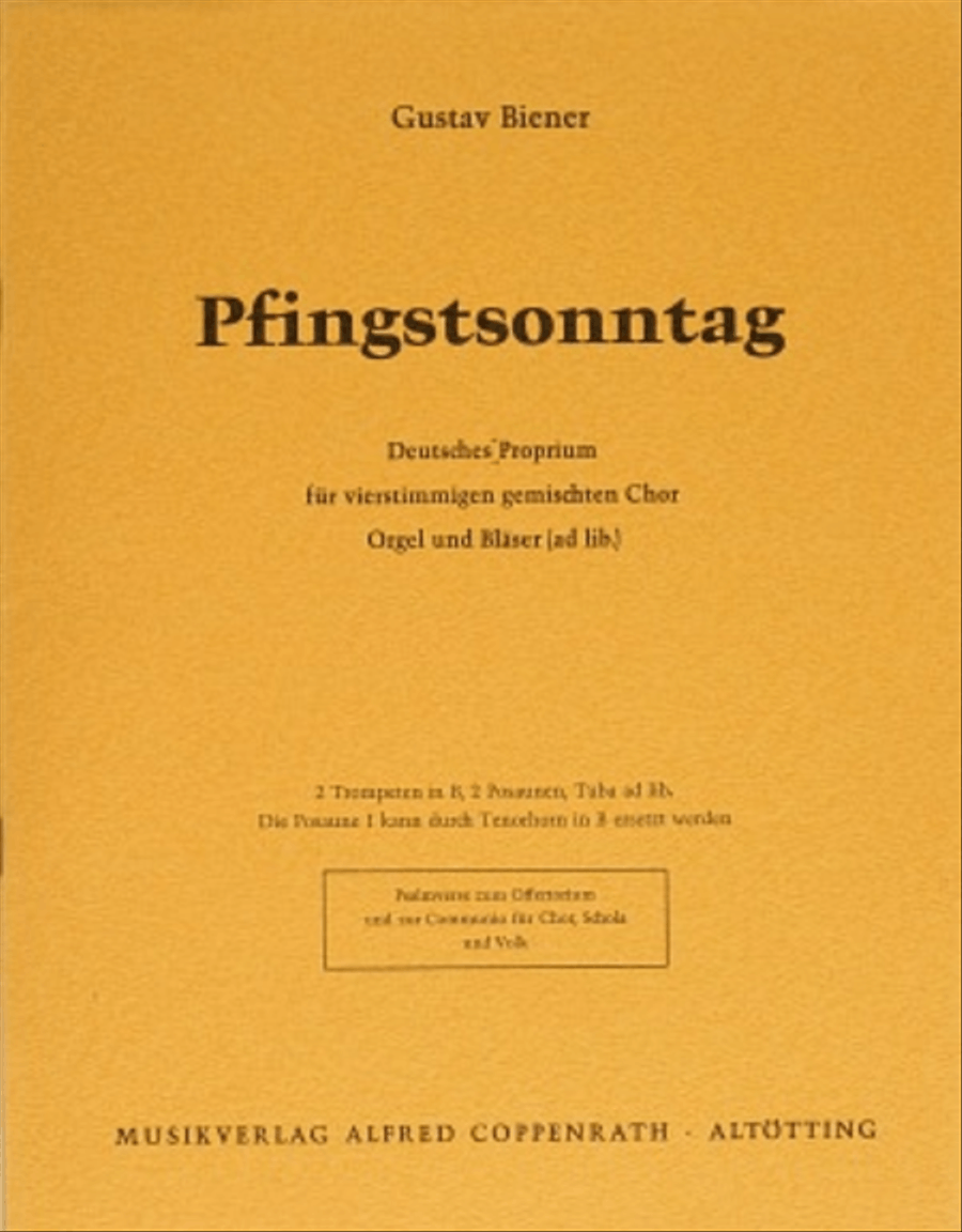 Pfingstsonntag 4-Part scores gallery preview page 1