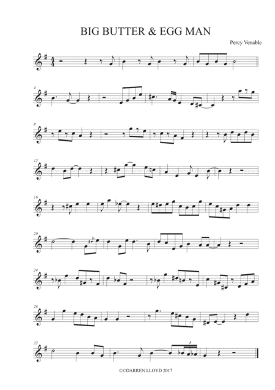 Wynton Marsalis - 4 easy jazz Trumpet solo's Trumpet Solo scores gallery preview page 1