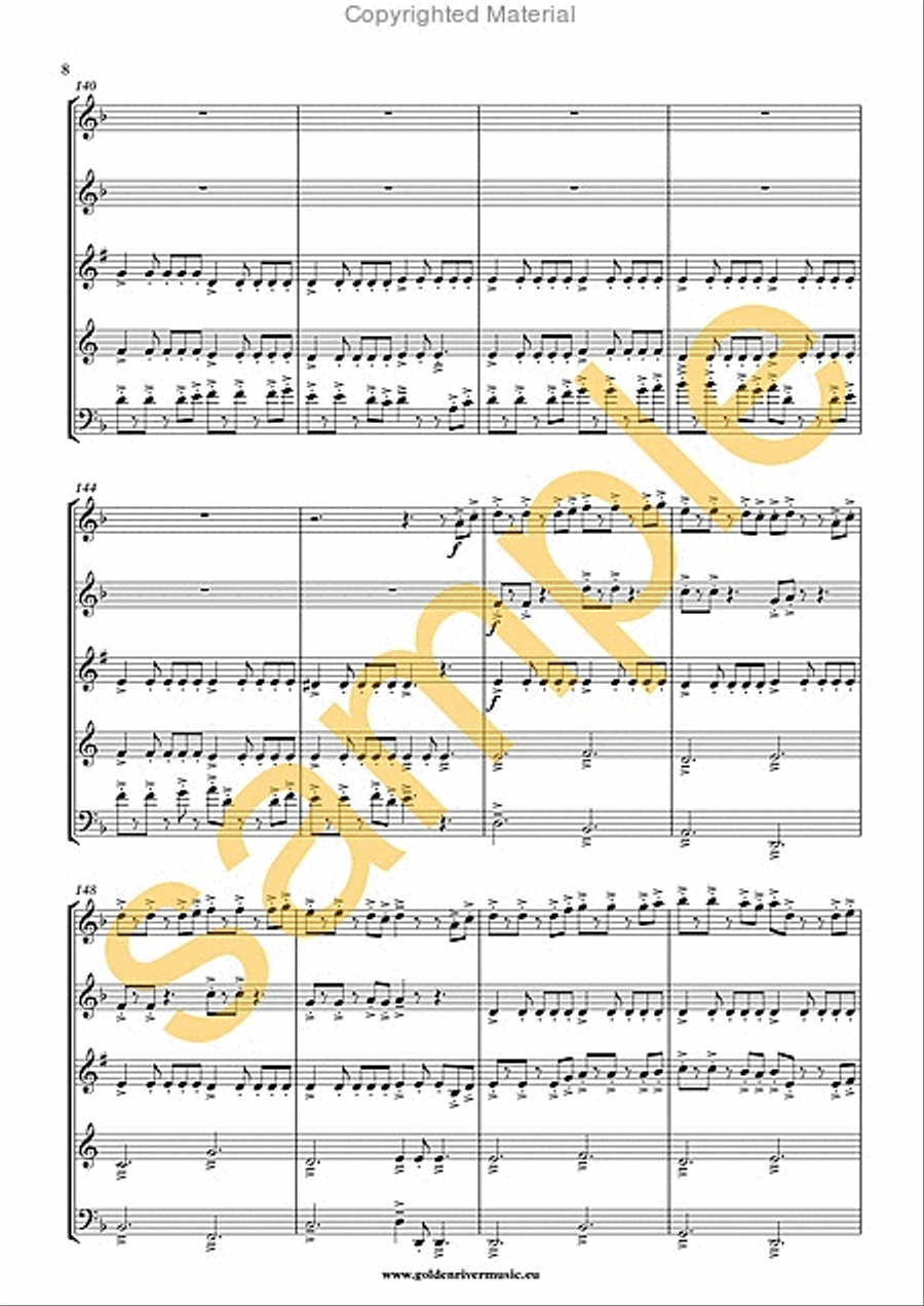 Pirates of the Caribbean Pirates of the Caribbean Woodwind Quintet scores gallery preview page 4