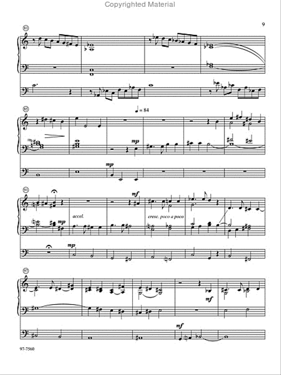 Two Patriotic Pieces for Organ Organ Solo scores gallery preview page 9
