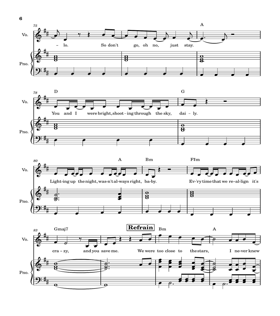 Reflections Piano, Vocal, Guitar scores gallery preview page 6