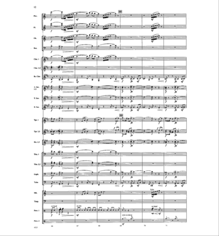 Skyscapes Skyscapes Concert Band scores gallery preview page 12