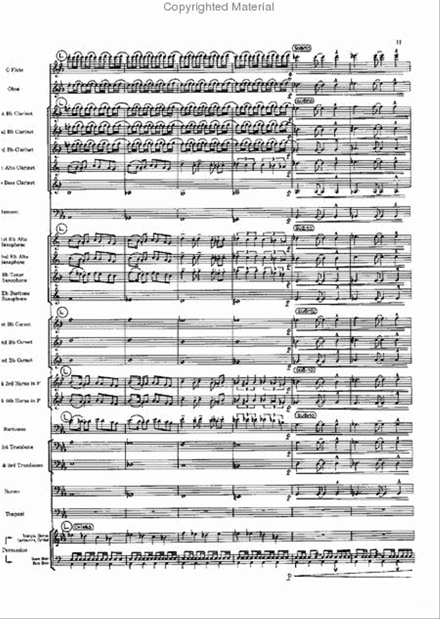 Short Prelude With Perspectives Concert Band scores gallery preview page 17