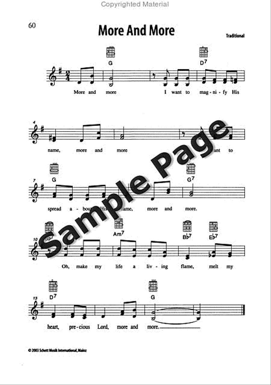 Best of Spirituals & Gospels Acoustic Guitar scores gallery preview page 61