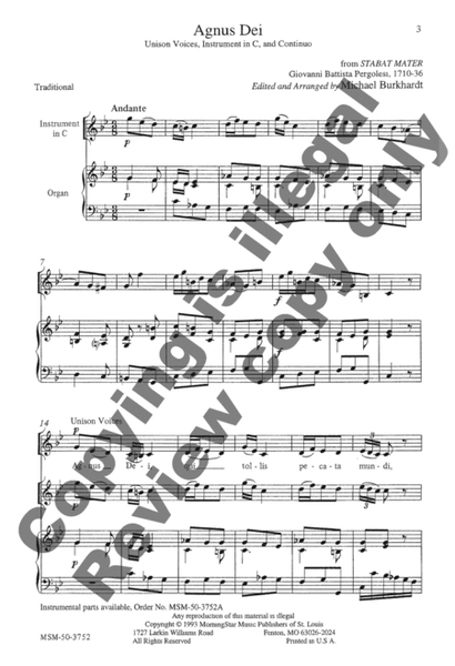 Agnus Dei (Choral Score)