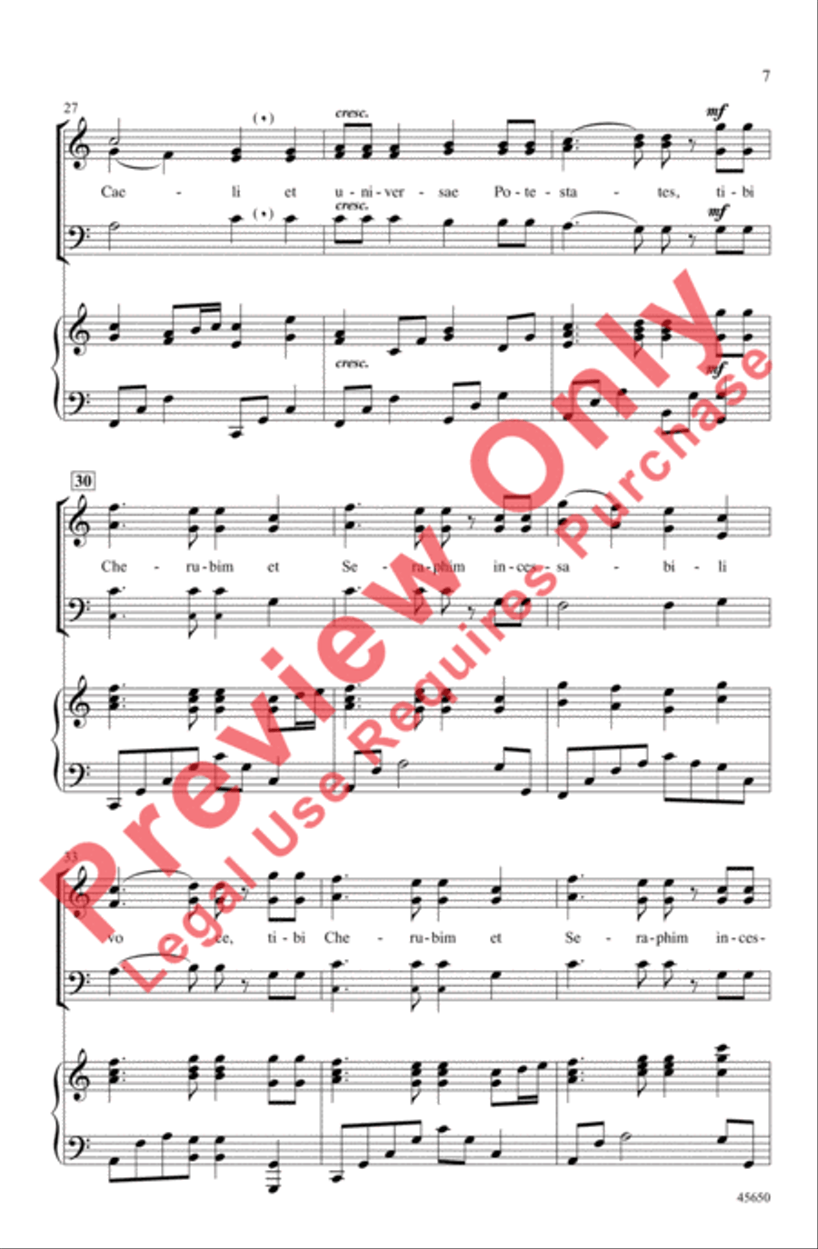 Te Deum 3-Part scores gallery preview page 7