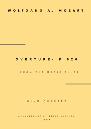 Overture from The Magic Flute - Wind Quintet (Full Score and Parts)
