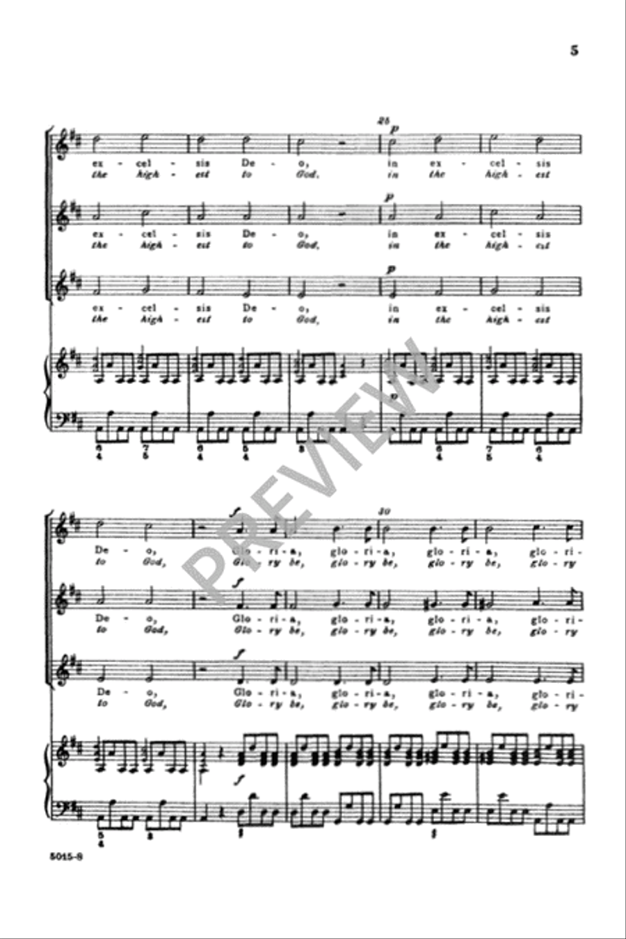 Gloria in Excelsis - SSA SSA scores gallery preview page 5