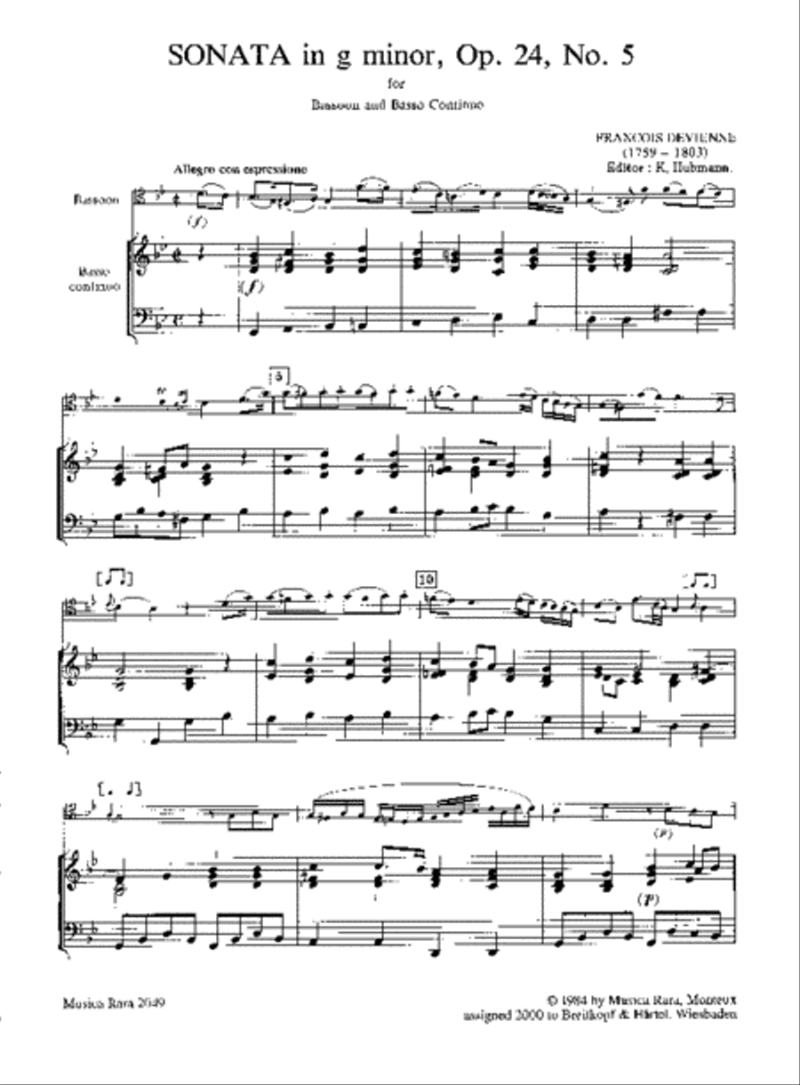 Bassoon Sonatas Op. 24 Bassoon Sonatas Op. 24 Bassoon Solo scores gallery preview page 2