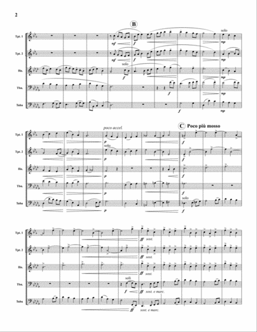 Carols for Brass, Set 1 Brass Quintet scores gallery preview page 2