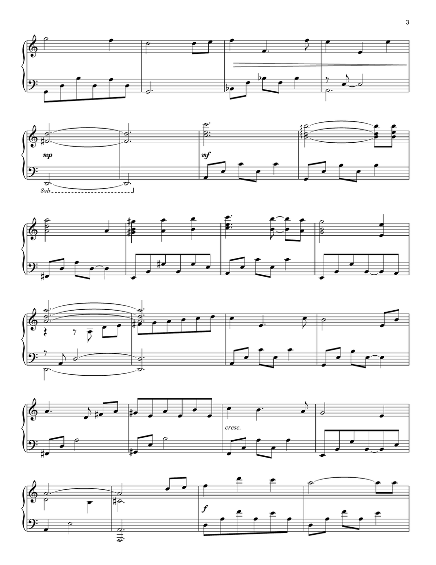 Winter Sonata Piano Solo scores gallery preview page 3