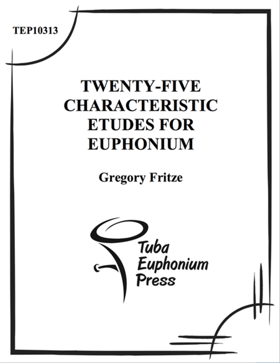Twenty-five Characteristic Etudes Euphonium scores gallery preview page 1