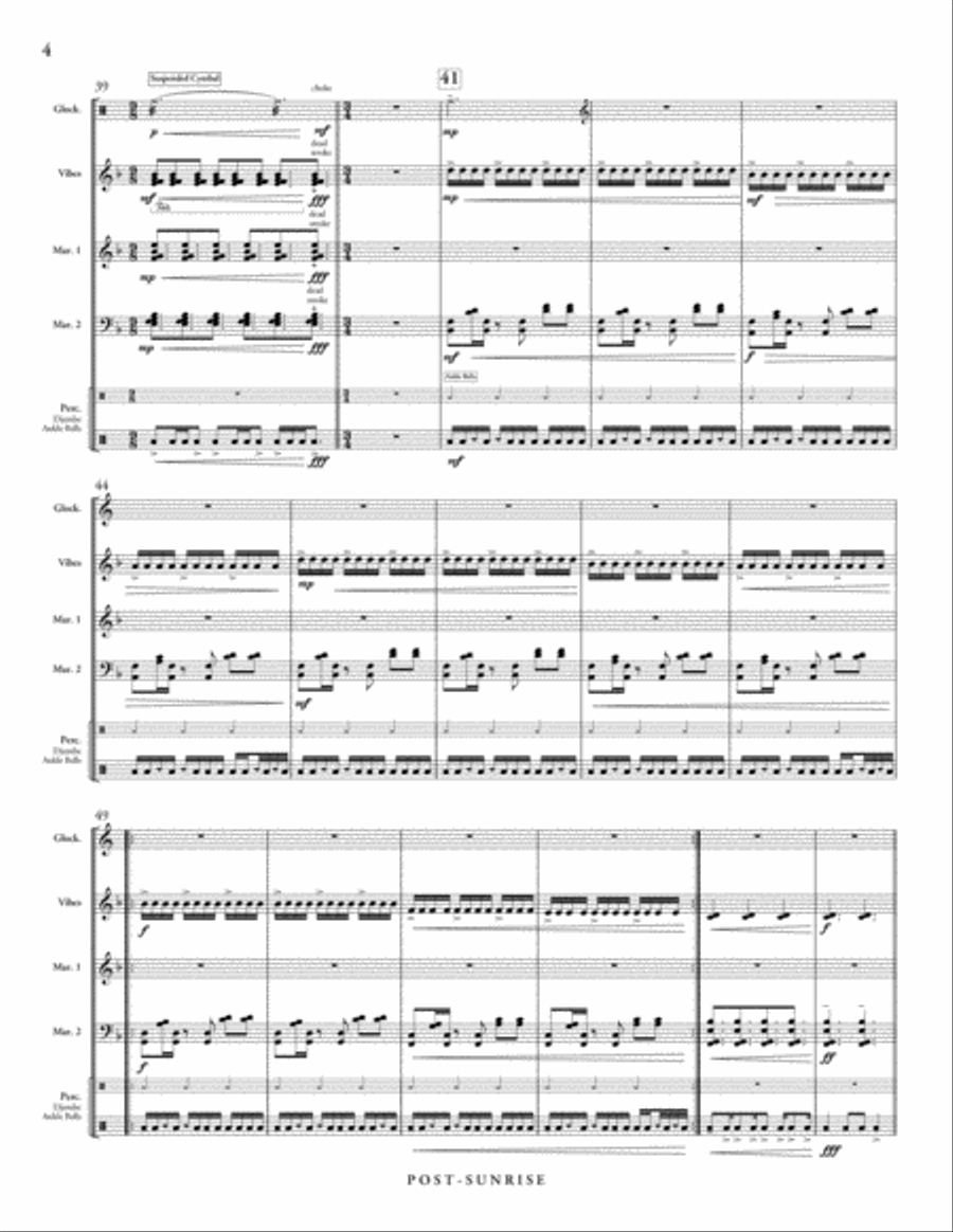 Post-Sunrise Percussion Ensemble scores gallery preview page 5