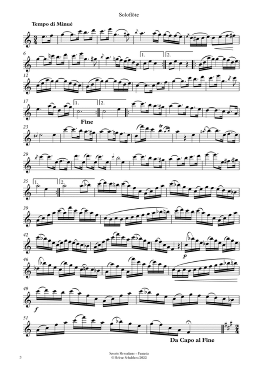 Saverio Mercadante Fantasia per Flauto solo con Accompagniemento di secondo Flauto o Violino