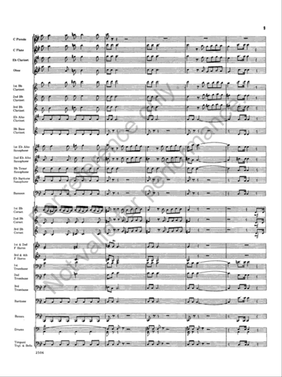 Armida Concert Band scores gallery preview page 9