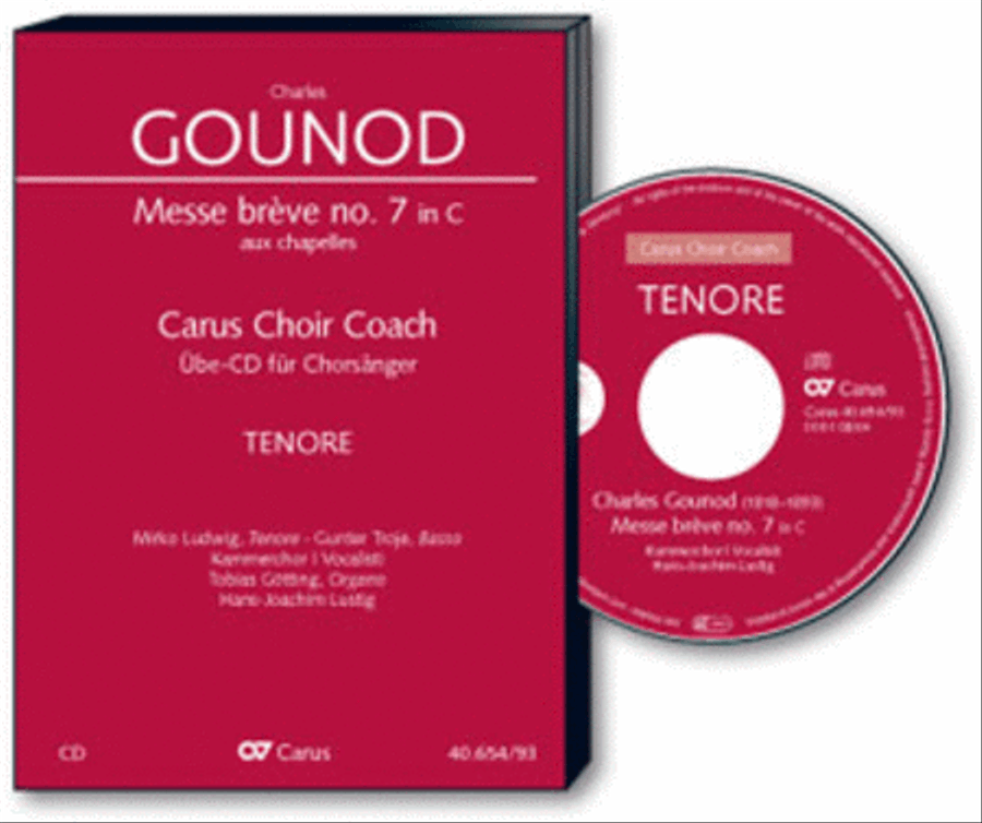 Messe breve no. 7 aux chapelles. Carus Choir Coach - Tenor TB scores gallery preview page 1