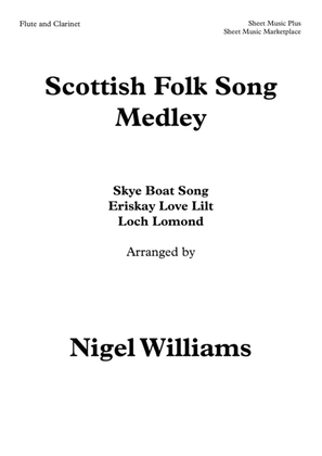 Book cover for Scottish Folk Song Medley, for Flute and Clarinet